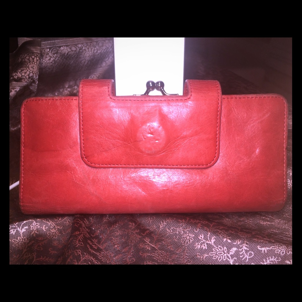 Used good condition large Hobo Wallet orange